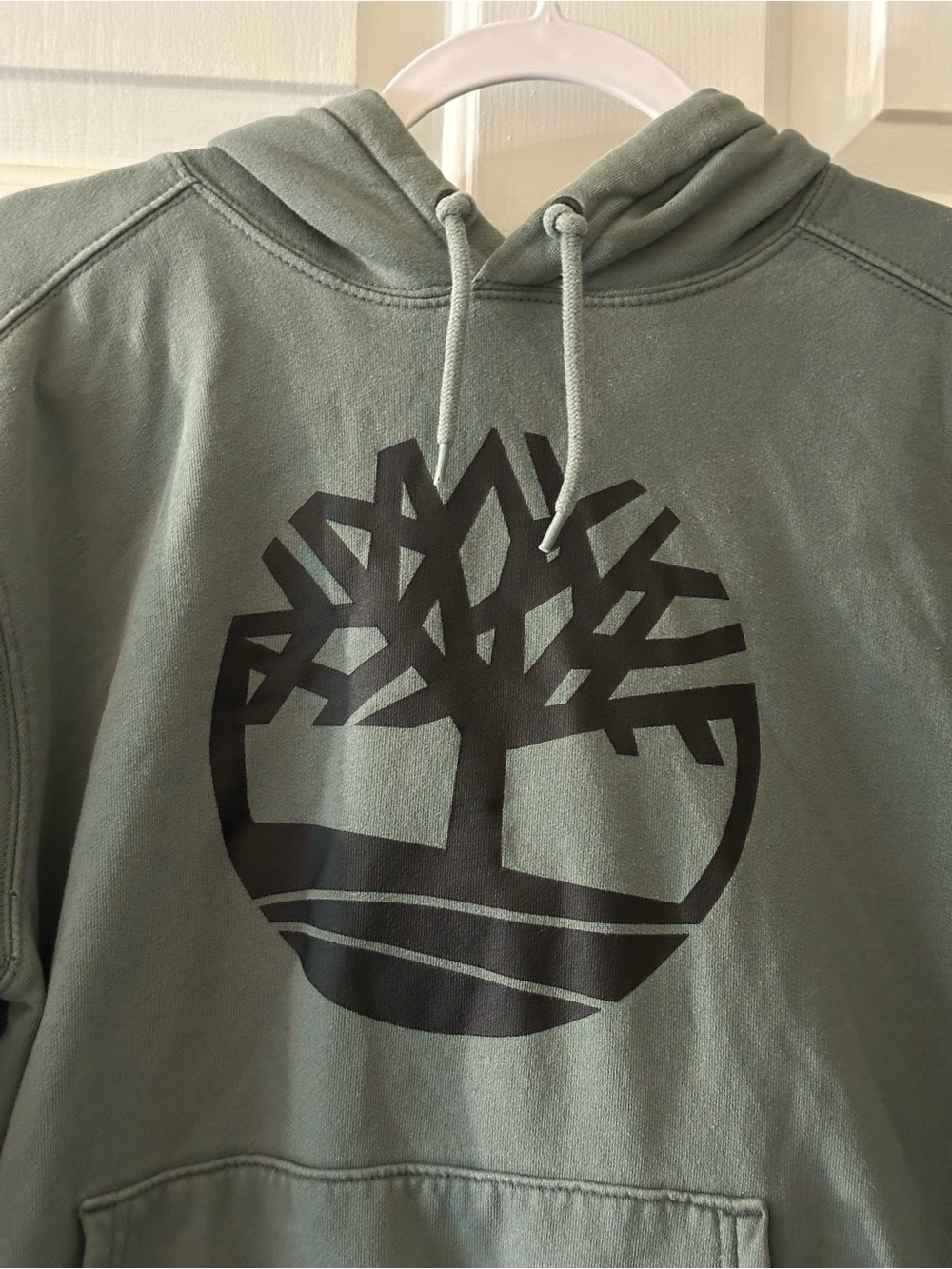 Timberland Olive Green Crewneck Sweatshirt with Black Logo